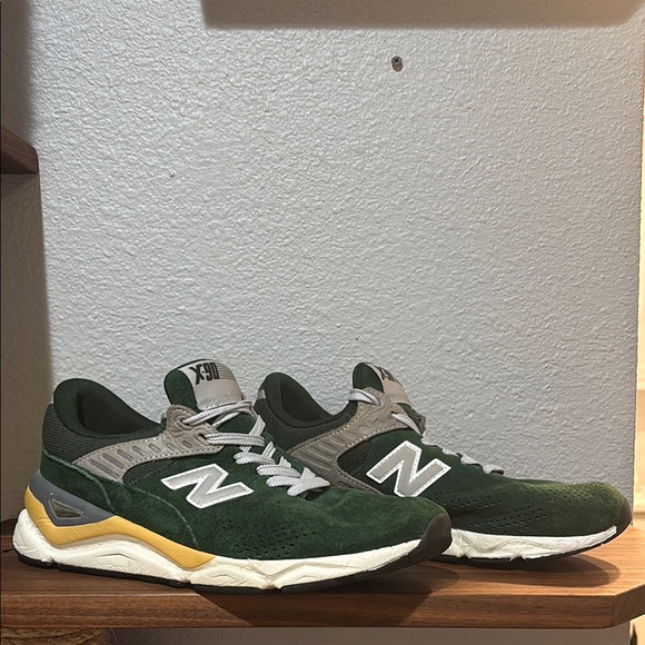 New Balance Forest Green and Gray suede Athletic Shoes - Picture 2 of 12